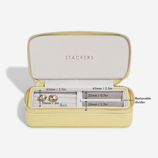 Практична кутия за бижута Stacker Теа, жълта