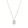 Мъжко колие с плочка Fossil JF04882040