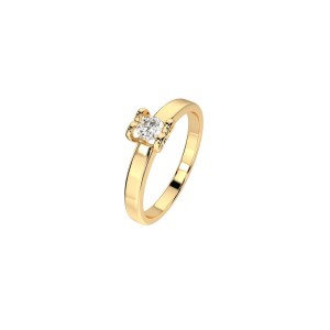 Златен дамски пръстен с диамант 0.15Ct Cara Diamanti K101-10013Y(3.4)/14K