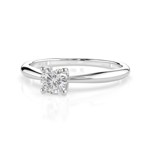 Дамски пръстен от бяло злато с диамант 0.30Ct