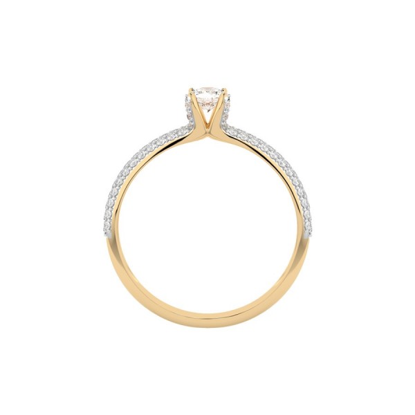 Златен пръстен с диаманти Cara Diamanti K101-10023Y