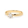 Дамски пръстен от злато с диамант 0.30Ct
