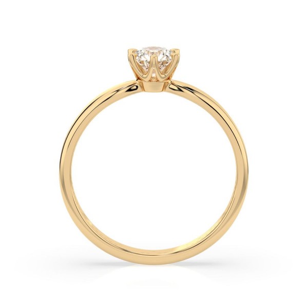 Дамски пръстен от злато с диамант 0.30Ct