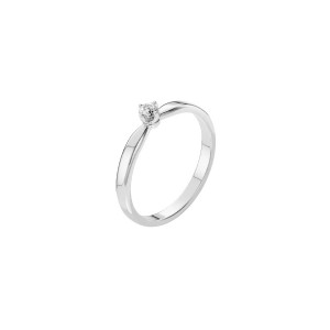 Дамски пръстен от бяло злато с диамант 0.10Ct Cara Diamanti K101-10041W(3.0)/14K