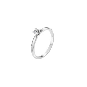 Дамски пръстен от бяло злато с диамант 0.15Ct Cara Diamanti K101-10089W(3.4)/14K