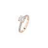 Дамски пръстен от розово злато с диаманти 0.70Ct и 0.21Ct Cara Diamanti K101-10094R(5.7)/14K