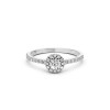 Дамски пръстен от бяло злато с диаманти 0.25Ct и 0.29Ct Cara Diamanti K101-10095W(4.0)/14K