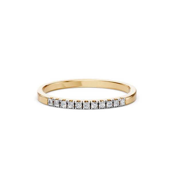 Златен дамски пръстен с диаманти 0.11Ct Cara Diamanti K101-10109Y(1.3)/14K