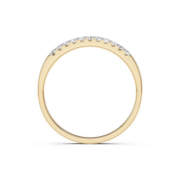 Златен дамски пръстен с диаманти 0.11Ct Cara Diamanti K101-10109Y(1.3)/14K
