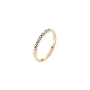 Златен дамски пръстен с диаманти 0.11Ct Cara Diamanti K101-10109Y(1.3)/14K