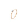 Дамски пръстен от розово злато с диамант 0.10Ct Cara Diamanti K101-10116R(3.0)/14K