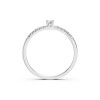 Дамски пръстен от бяло злато с диаманти 0.07Ct и 0.10Ct Cara Diamanti K101-10126/2W(2.6)/14K