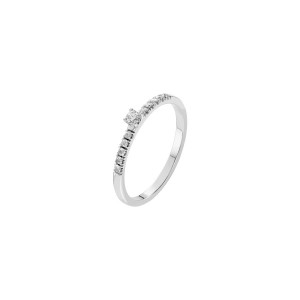 Дамски пръстен от бяло злато с диаманти 0.07Ct и 0.10Ct Cara Diamanti K101-10126/2W(2.6)/14K