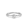 Дамски пръстен от бяло злато с диаманти 0.40Ct и 0.16Ct Cara Diamanti K101-10144W(4.7)/14K
