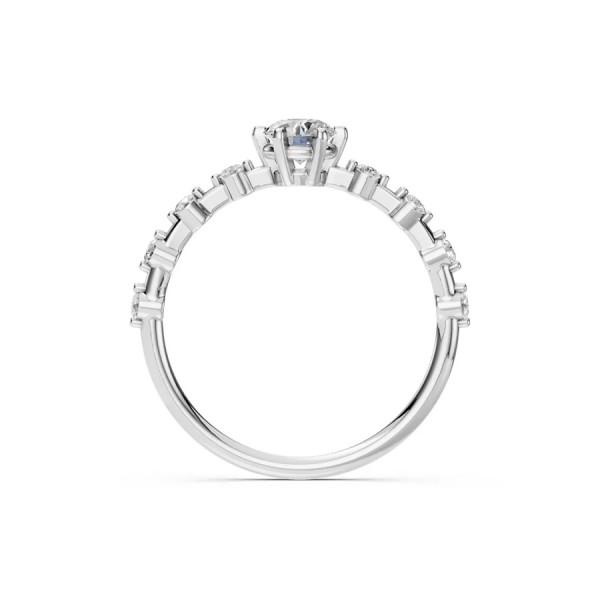 Дамски пръстен от бяло злато с диаманти 0.40Ct и 0.16Ct Cara Diamanti K101-10144W(4.7)/14K