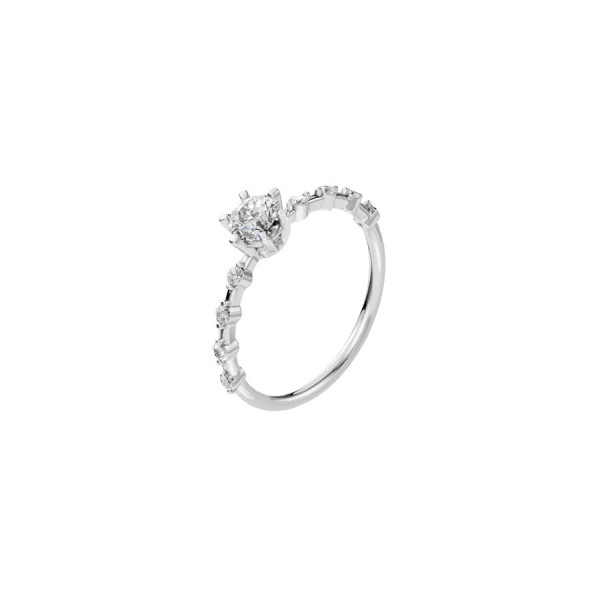 Дамски пръстен от бяло злато с диаманти 0.40Ct и 0.16Ct Cara Diamanti K101-10144W(4.7)/14K