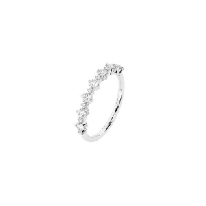 Дамски пръстен от бяло злато с диаманти 0.42Ct и 0.08Ct Cara Diamanti K101-10147W/14K