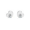 Дамски обеци от бяло злато с диаманти 0.12Ct Cara Diamanti K102-10012/1W(2.5)/14K
