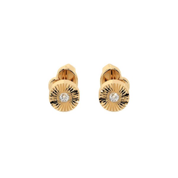Златни дамски обеци с диаманти 0.04Ct Cara Diamanti K102-10049Y/14K