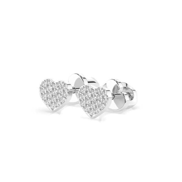 Дамски обеци от бяло злато с диаманти 0.18Ct Cara Diamanti K102-10097W/14K