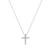 Дамско колие от бяло злато с диаманти 0.07Ct и 0.02Ct Cara Diamanti K104-10020W/14K