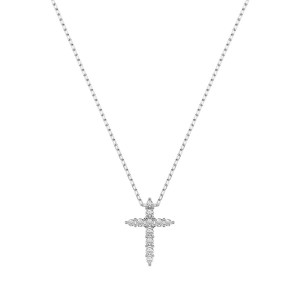 Дамско колие от бяло злато с диаманти 0.07Ct и 0.02Ct Cara Diamanti K104-10020W/14K