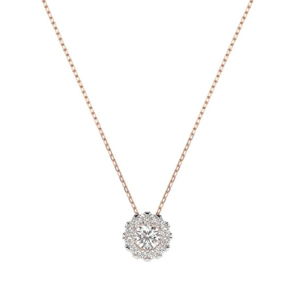 Дамско колие от розово злато с диаманти 0.10Ct и 0.10Ct Cara Diamanti K104-10044R(3.0)/14K