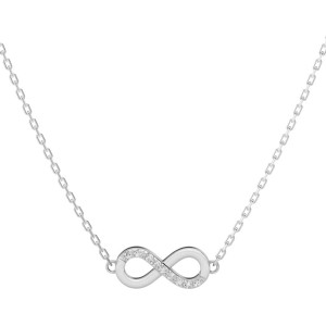 Дамско колие от бяло злато с диаманти 0.05Ct Cara Diamanti K104-10072W/14K