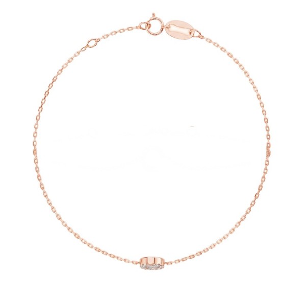 Гривна с диаманти от розово злато Cara Diamanti K105-10015R