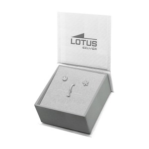 Комплект сребърни дамски обеци и пръстен Lotus Silver LP3568-6/1