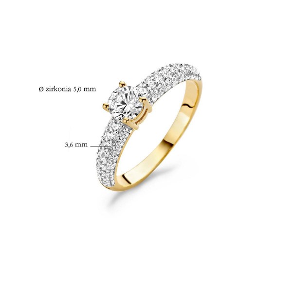 Дамски златен пръстен Blush 1135YZI