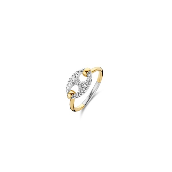 Сребърен дамски пръстен с цирконии Ti Sento 12257ZY