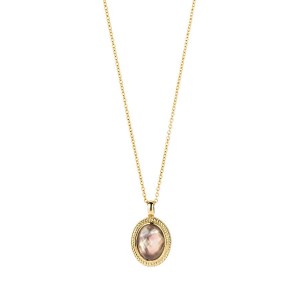 Дамско златно колие със седеф и кристали Blush 3169YBQ