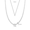 Сребърно дамско колие Ti Sento 34053ZI