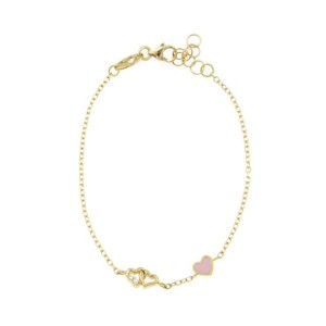 Златна детска гривна Cara Diamanti BRZ1464Y