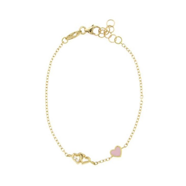 Златна детска гривна Cara Diamanti BRZ1464Y