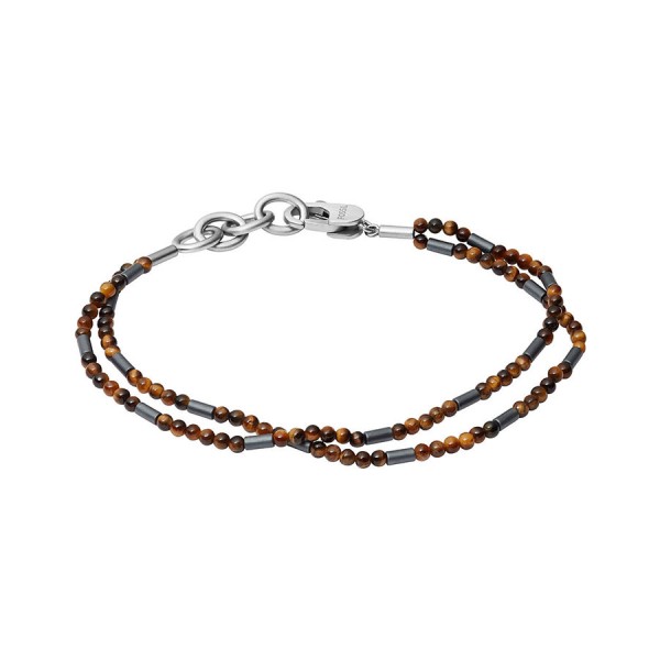 Мъжка гривна с тигрово око Fossil JF03683040