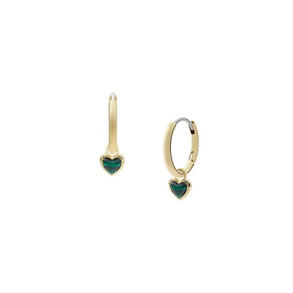 Дамски обеци с малахит Fossil JF04103710