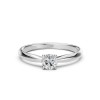 Дамски пръстен от бяло злато с диамант 0.40Ct