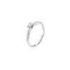Дамски пръстен от бяло злато с диамант 0.40Ct