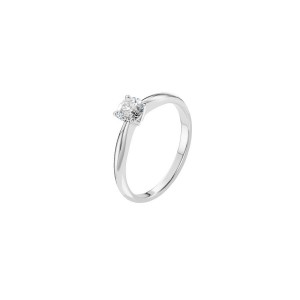 Дамски пръстен от бяло злато с диамант 0.40Ct
