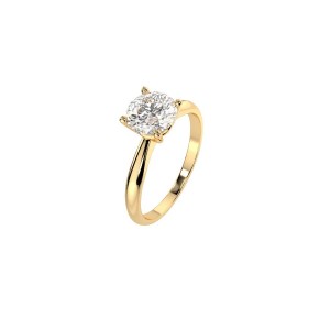 Златен дамски пръстен с диамант 1.00Ct Cara Diamanti K101-10021Y(6.5)/14K