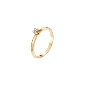 Златен дамски пръстен с диамант 0.15Ct Cara Diamanti K101-10089Y(3.4)/14K