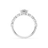 Дамски пръстен от бяло злато с диаманти 0.50Ct и 0.16Ct Cara Diamanti K101-10144W(5.1)/14K