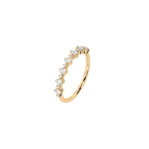 Златен дамски пръстен с диаманти 0.42Ct и 0.08Ct Cara Diamanti K101-10147Y/14K