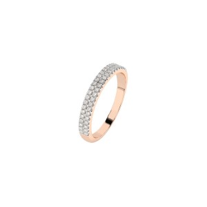Дамски пръстен от розово злато с диаманти 0.18Ct Cara Diamanti K101-10300R/14K