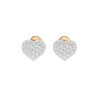 Златни дамски обеци с диаманти 0.18Ct Cara Diamanti K102-10097Y/14K
