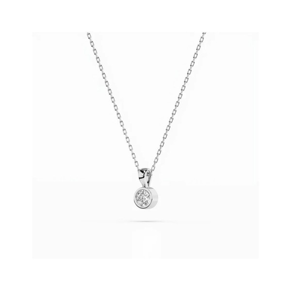 Дамско колие от бяло злато с диамант 0.10Ct Cara Diamanti K104-10010W(3.0)/14K