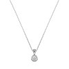 Дамско колие от бяло злато с диамант 0.10Ct Cara Diamanti K104-10010W(3.0)/14K