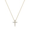 Златно дамско колие с диаманти 0.07Ct и 0.02Ct Cara Diamanti K104-10020Y/14K